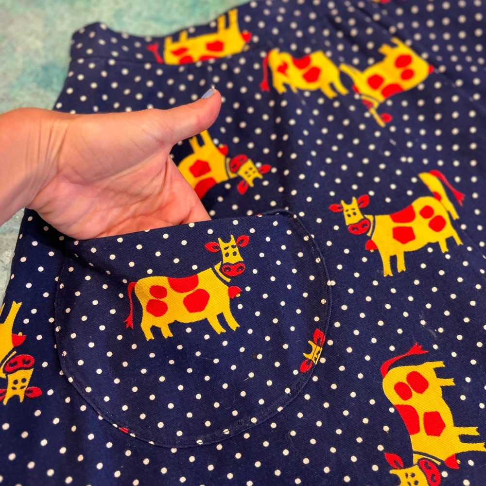 70s Cutie Cow Skirt - Picture 7 of 12
